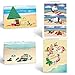 Ultimate Beach Christmas Card Variety Pack - 36 Beach Cards & Envelopes - 18 Different Beach Designs