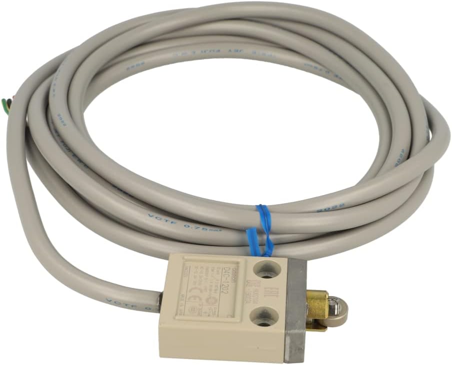 D4C1202 | D4C-1202 | 134460 | OMRON Compact Enclosed Limit Switch, 5A, 250VAC, Roller Plunger, 4A, 30VDC, 3M Oil-Resistant Cable