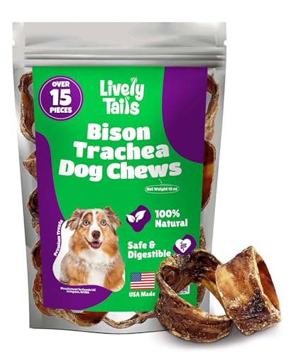 Lively Tails Trachea Dog Chews 15-Pack