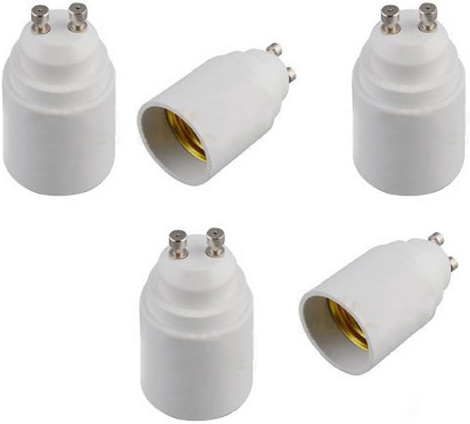 FINELED (5 Pack) GU10 to E26/E27 Adapter - 2 Pin Bayonet(Gu10) Base to ...