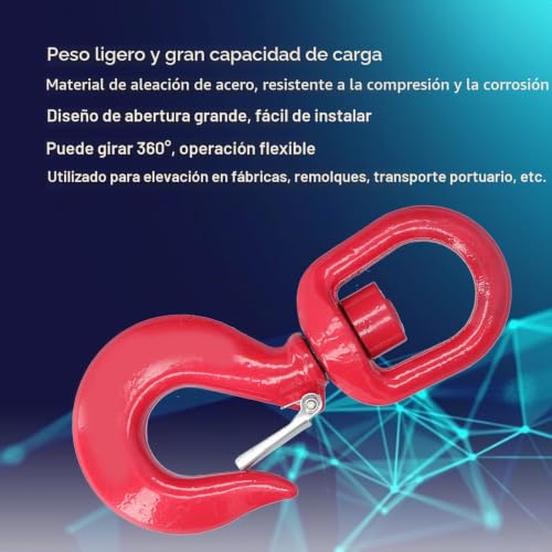 Gancho de grúa de 3 T tipo americano para accesorios de elevación 7