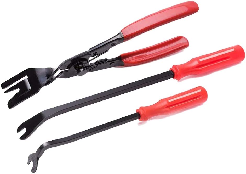 GOHAWKTEQ 3PCS Auto Trim Removal Tool Set Car Panel Removers for Car Audio Dash Door Panel Window Molding Fastener Remover Tool Kit G0004U
