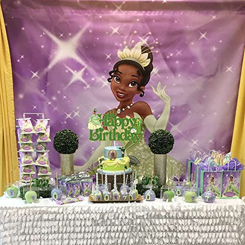 Yckens Happy Birthday Cake Topper For Tiana - The Princess Tiana And The Frog Cake Decorations Party Cake Decors For Girls (Double-Sided) #TOP6
