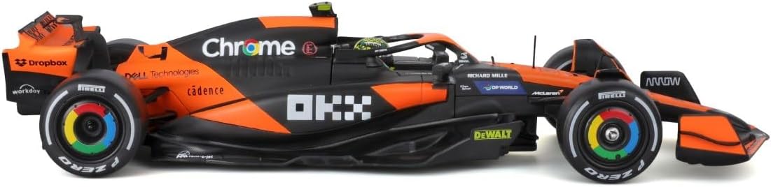 HTLNUZD 2024 1/24 Scale Formula 1 MCL38#4 Miami GP Lando Norris Alloy Diecast Champion Collectible Model Car - Adults