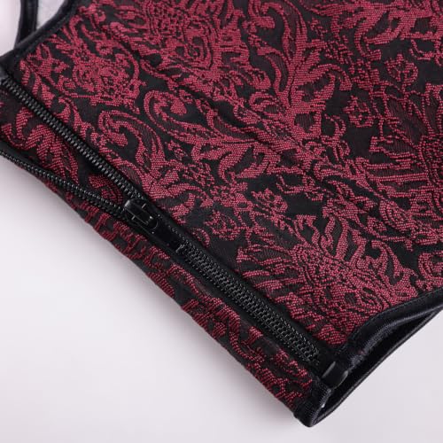 Image of Scarlet Darkness Corset Tops for Women Renaissance Underbust Corset Boned Lace Up Corsets