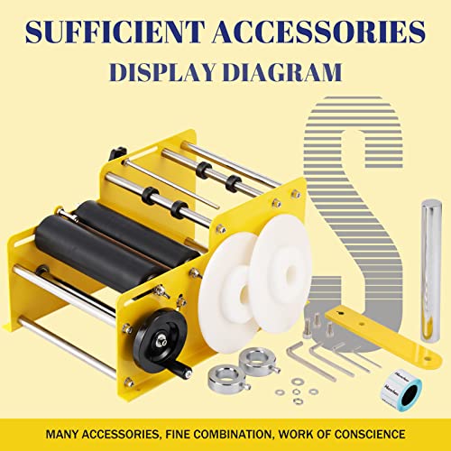 Hanchen Manual Round Bottle Labeling Machine Adjustable Labeler Label Applicator Machine 15-20Pcs/Min Mt-30 For Width 25-120Mm Length Min. 25Mm Label #TOP5