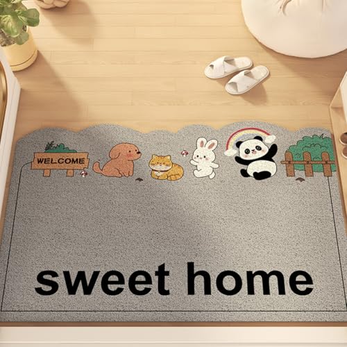 玄関マット 室内 屋外 泥落とし おしゃれ 滑り止め ドアマット 北欧 フリーカット 洗える 耐磨耗性 お手入れ簡単 多用途 家庭用 60*120cm