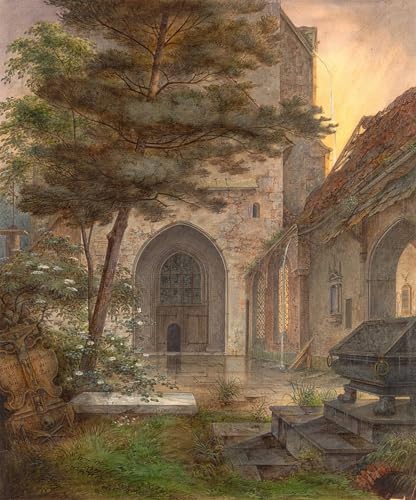 Cuadro pintura al óleo Ernst Ferdinand Oehme para decoración de salón 60x90cm