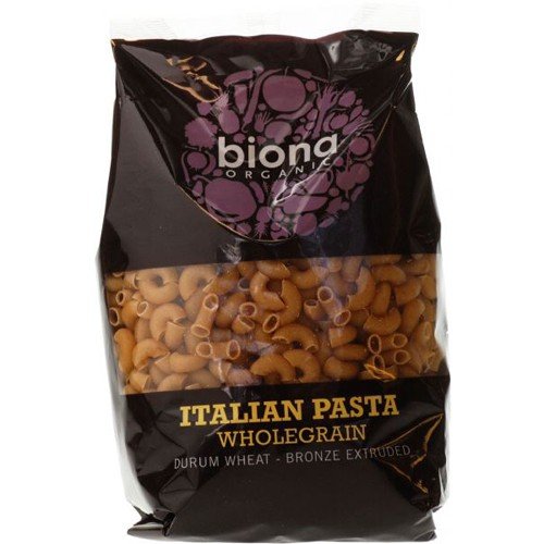Biona Whole Macaroni Organic Bronze Extruded 500g-2 Pack