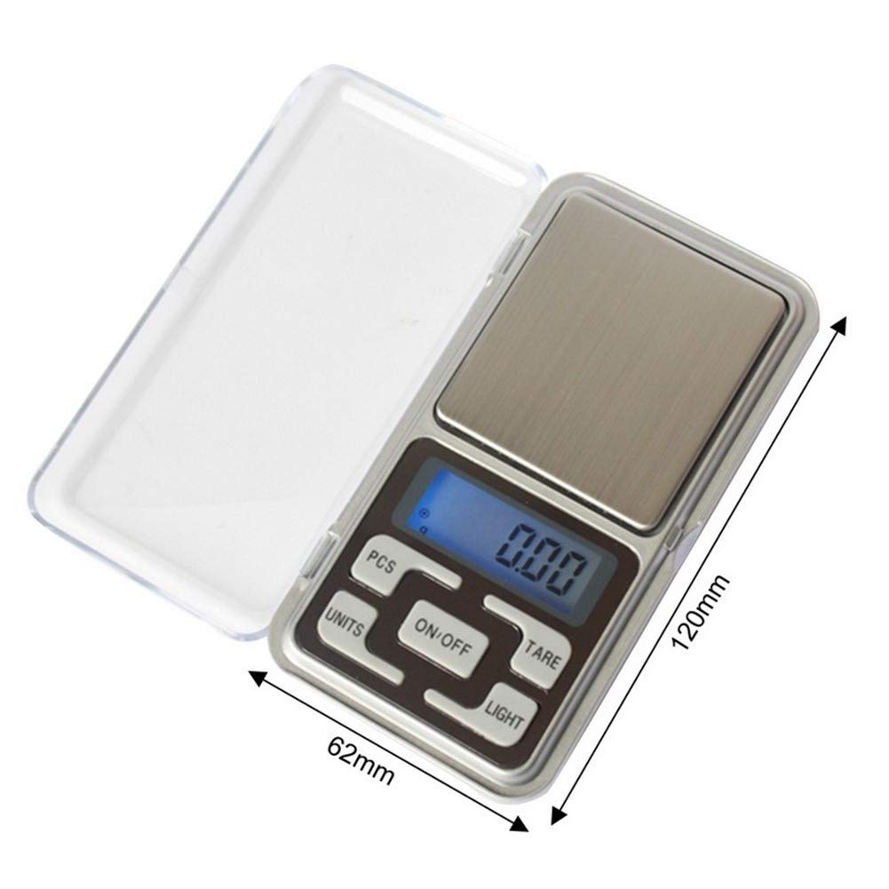 Schmuckwaage Hochpräzise elektronische Waage, LCD-Gold-Taschenwaage, geeignet für Schmuck, Lebensmittel, Kaffee, Kräutermedizin, Pulver (Größe: 200 g/0,01 g) (500 g/0,01 g)