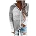 Laonajkd Maglione da donna oversize elegante con cappuccio patchwork lavorato a maglia casual a maniche lunghe con cappuccio, grigio, XXL