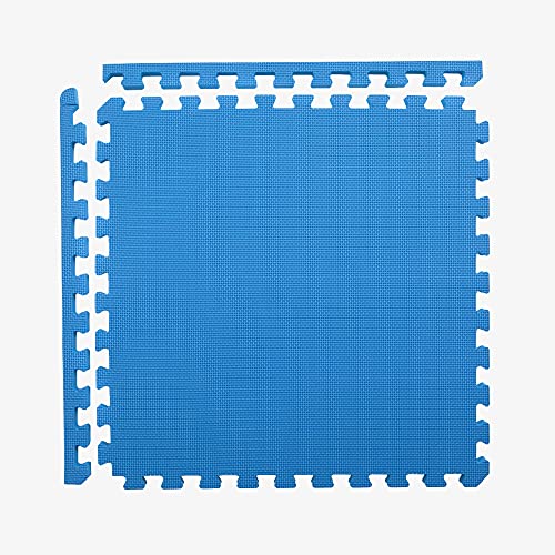 IncStores Fitness Foam Exercise, Aerobic, Playroom, Multipurpose, Flooring Mat Tiles (Blue, 1" Thick, 48 Square Feet) by IncStores - Image 4