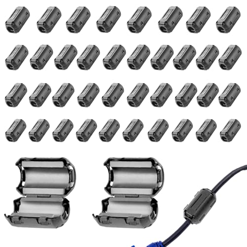 UQTUKO Ferritkerne für Kabel, 40 Stück
