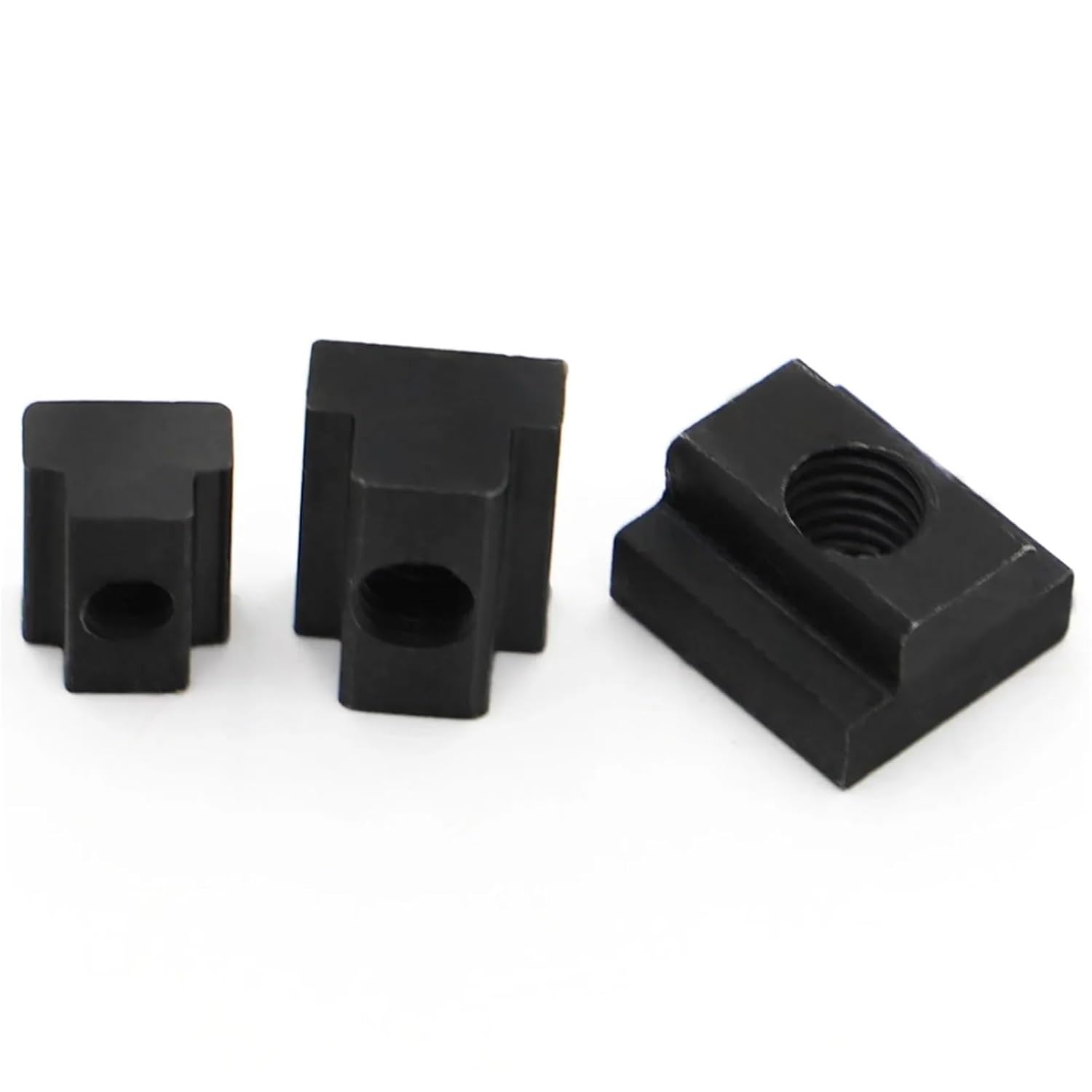 T Slot Nuts 20PCS M6 M8 M10 M12 M14 M16 Black Oxide Finished Nut Tapped Through Slot T-Nuts for Securing Accessories for 3D Printer,Workbenche(M12)