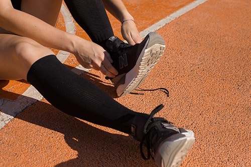 Image of Knee-High Compression Socks for Men & Women 20-30mmHg. Arch, Ankle, Achilles & Calf Support.