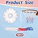 LXUEJIE 4 Pcs Small Replacement Net for Mini Basketball Hoop Fits 8 Loops, 8