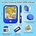 Kids Learning Tablet Bilingual, Montessori Educational Learning Toys for Toddlers 2-5 Year Olds, with 2000+ Words and Games, Speech Therapy Autism Toys, 2 3 4 5 Year Old Boy Girl Birthday Gift(Blue)