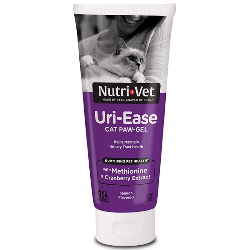 Gel para cuidados urinários de gatos Nutri-Vet Uri-Ease, sabor salmão, 85 g