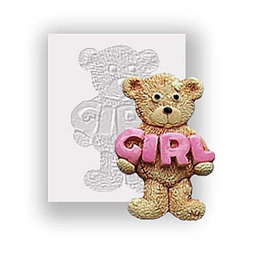 Silicone Mould - Ted Holding Girl - Food Safe