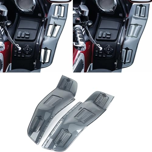 RUNNING PANTHER New 2 Pcs Fairing Air Deflectors for GL1800, Adjustable Wind Deflectors Kit Vented Wind Fairing Side Wing Windshield Side Spoilers Compatible with Honda Goldwing GL1800 F6B 2001-2017