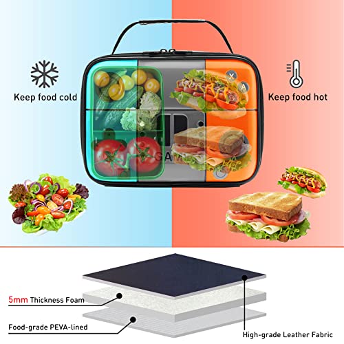 Hairao Game Console Lunch Box, Boy Leather Reusable Lunch Bag, Waterproof Thermal Insulated Kids Lunch Box, Portable Mini Cooler For Boys Girls Kids Toddlers Teens For School Daycare Picnic Camping #TOP3