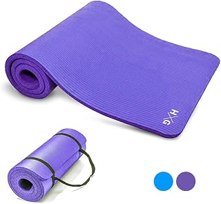 ESTERILLA YOGA + PILATES + FITNESS Antideslizante | Tapete Grueso, Plegable y Cómodo | Ejercicio en Casa o Gimnasio + Material Premium + Correa | Duradera | Fácil de Limpiar y Guardar