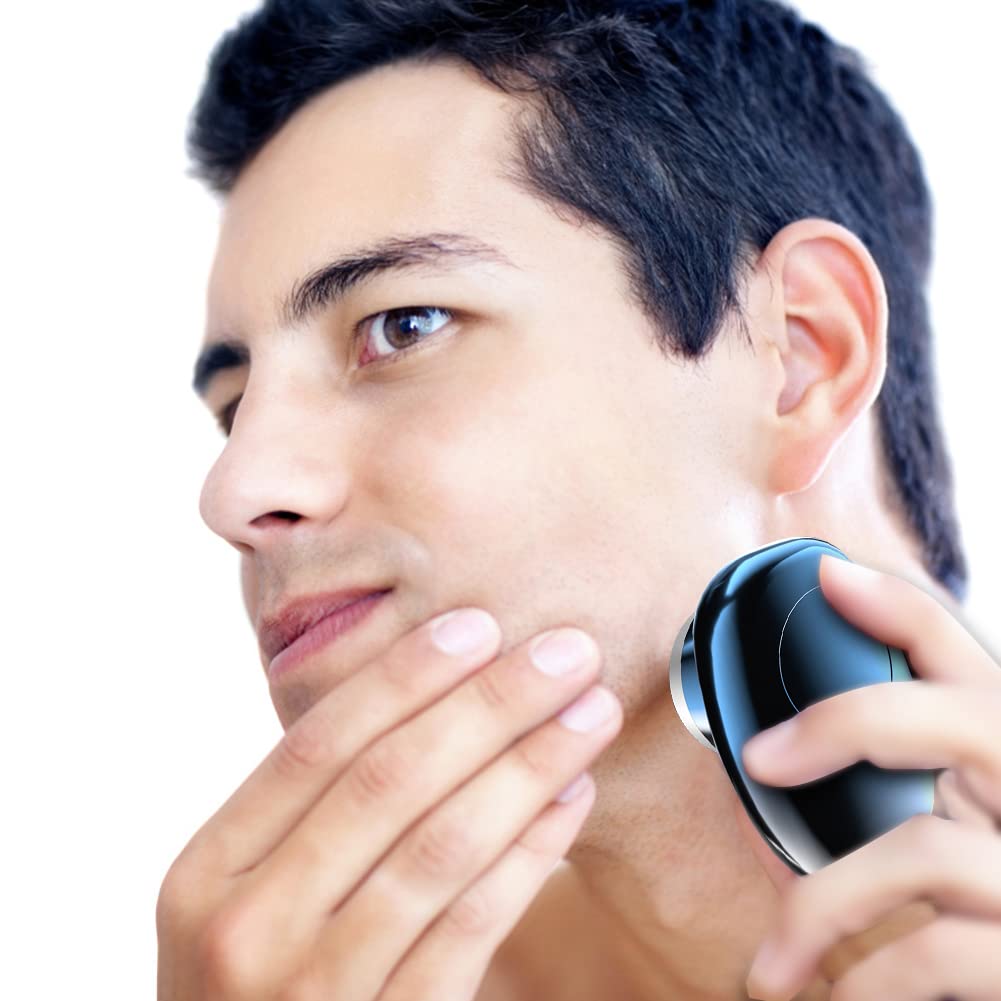 Electric Shaver, Mini Shaver Portable Electric Shaver for Men, USB-C Fast Charging, Pocket Size Shaver Wet and Dry Razor, Easy Use Rechargeable Shaver for Home Car Travel