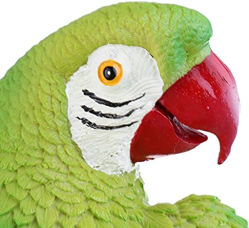 SM SunniMix 2-Pack Decortaive Garden Animal Ornaments Parrot Figurine for Outdoor Indoor