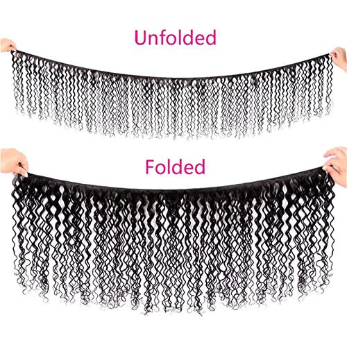 Tomyeus Piacini Umani Ricci Pieni Intrecciati 1 Pcs Bundle Di Capelli Vergini Brasiliani Con Colore Naturale, 8-40 Pollici Estensioni Di Capelli Ricci Virgin Non Trasformati - 4