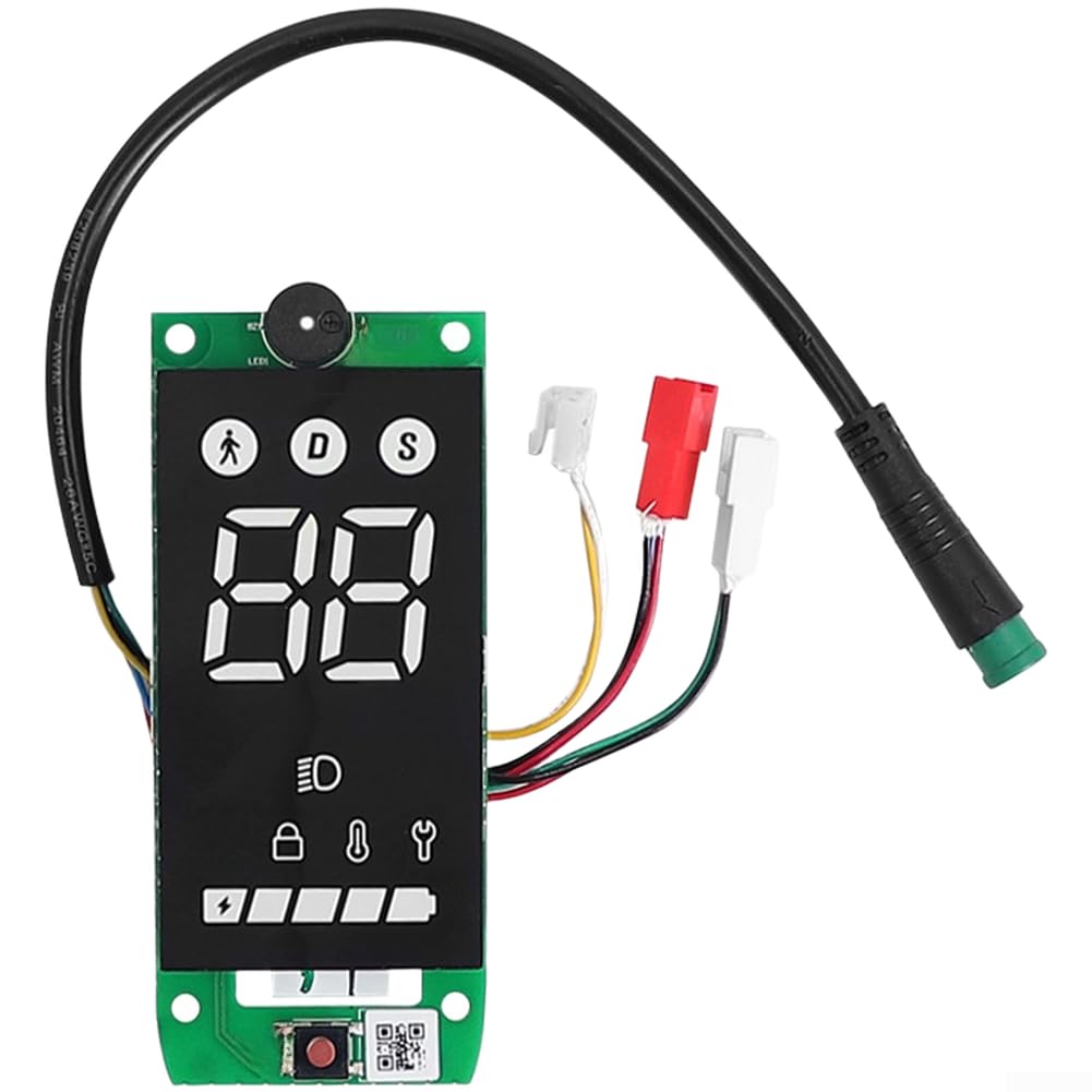 Panel de instrumentos de pantalla LCD para scooter eléctrico para Xiaomi 4 Lite de 2ª generación, pieza de repuesto del panel de control de monitor de batería de velocidad, ABS verde