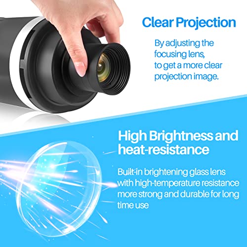 Wellmaking Conical Snoot Bowens Mount Studio Lighting Accessory,4 Color Filters And 6 Gobos Included For Monolight Photography Led Light And Strobe Light Photographic Equipment. Not Include Prime Lens #TOP2