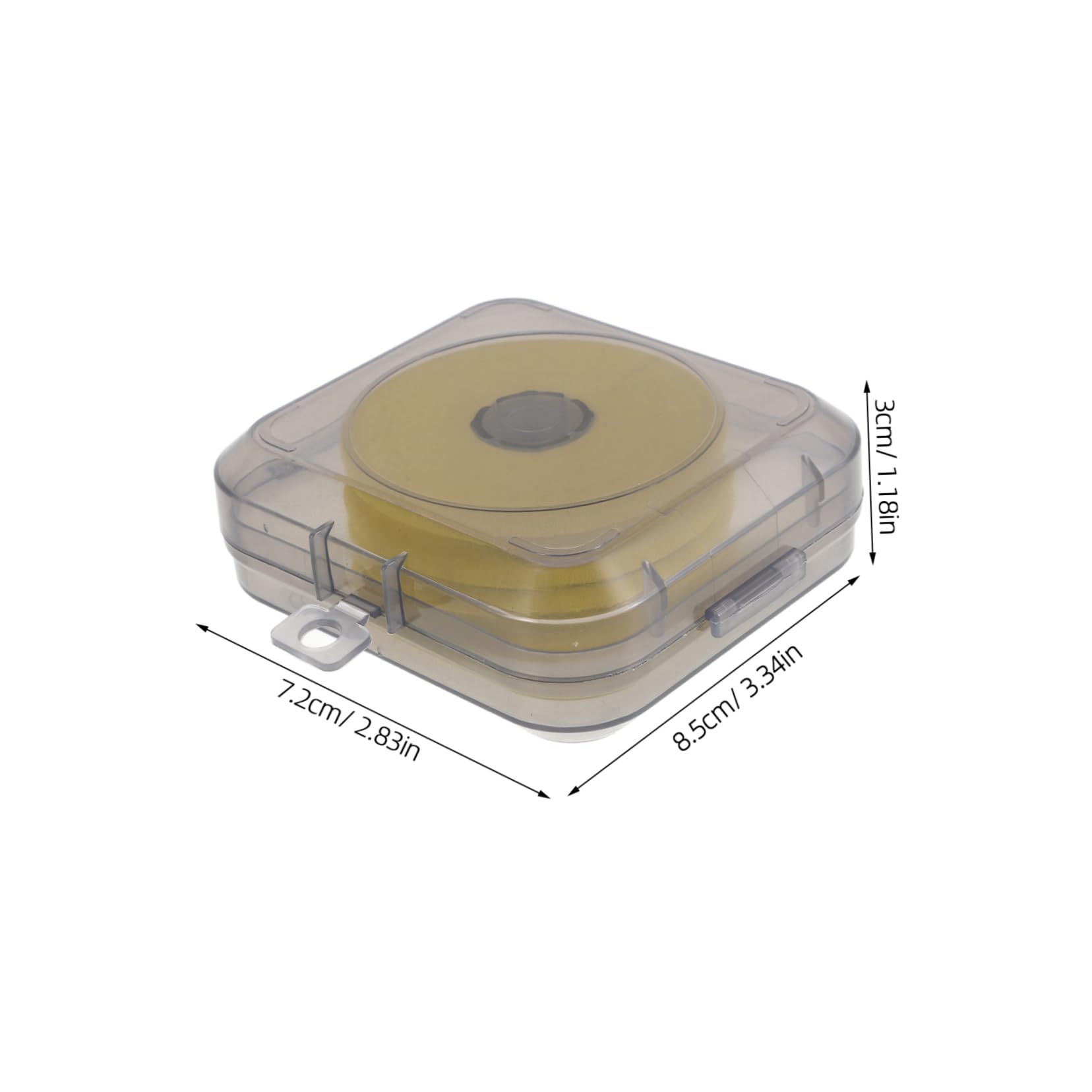 UKCOCO Fishing Line Storage Box with Dual Sided Spool Holder Compact Fishing Accessories Organizer for Tackle Hooks and Rigs Durable Foam Material for Easy Classification and Protection