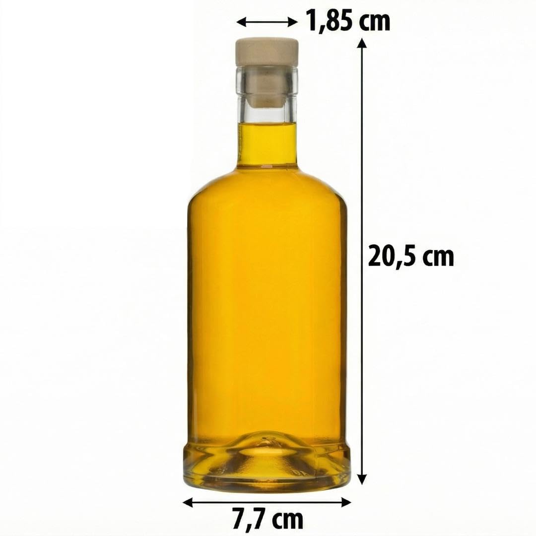 10 x 500 ml puste butelki szklane, NOC-Statua, butelka na wino, wódkę, ocet, olej, szklane butelki 0,5 litra, do samodzielnego napełnienia