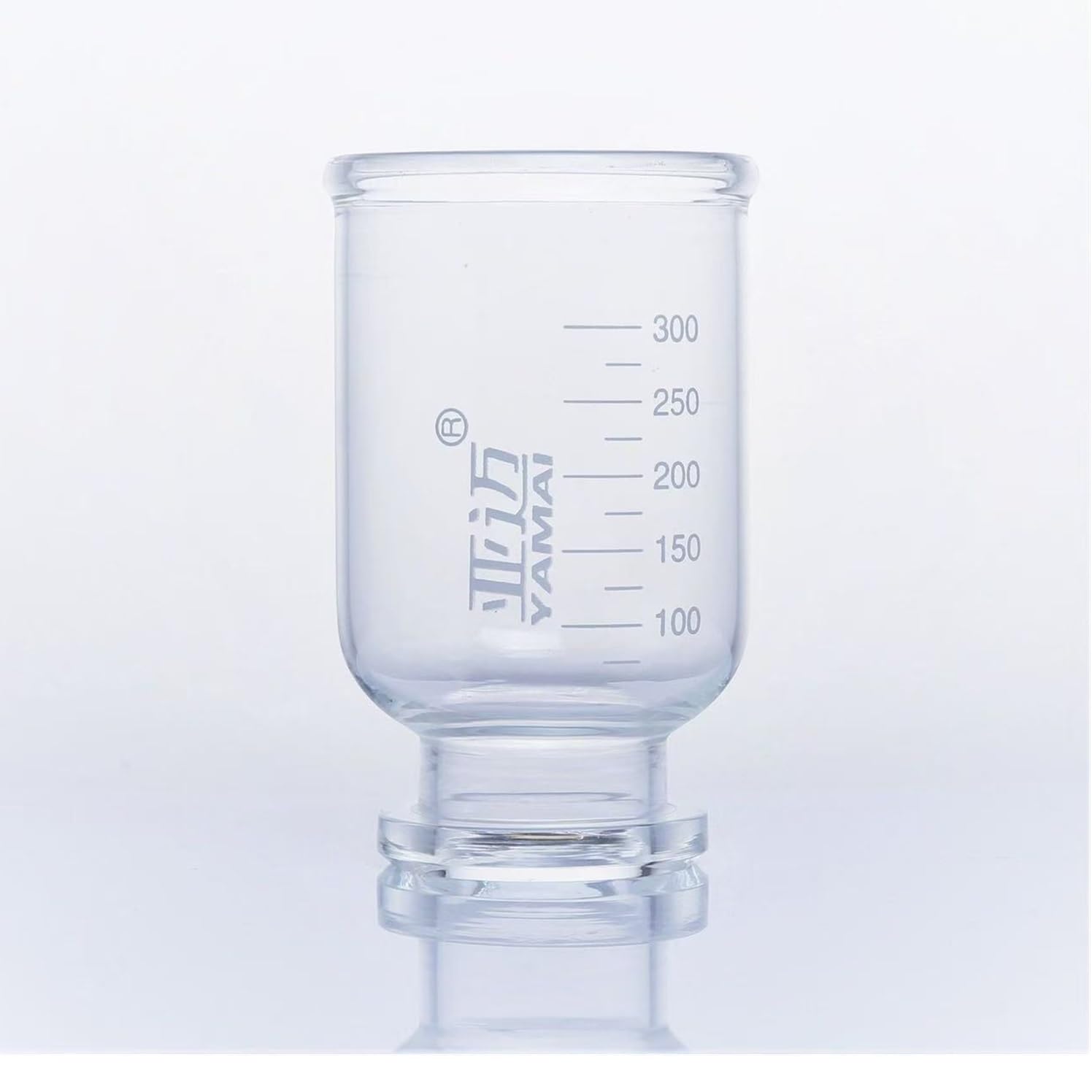 Laboratory Solvent Filtration Device Set 1000mL, Glass Sand core Vacuum Filtration Device, with 300mL Filter Cup and 1000mL Receiving Bottle