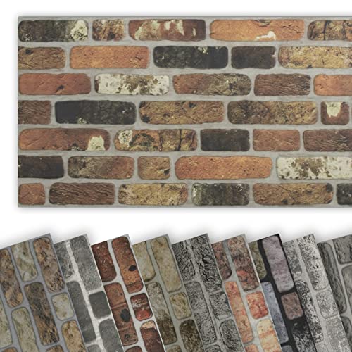 HEXIM Rivestimento murale effetto pietra, pannelli in polistirolo EPS – pannelli 3D isolamento termico (0,5 m² WP1001) rivestimento in polistirolo imitato