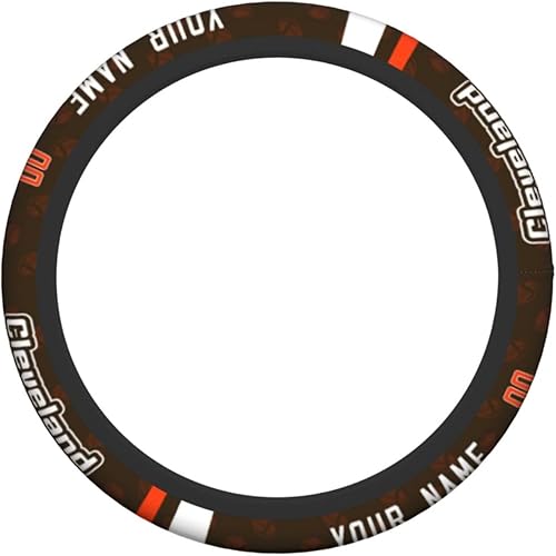Miniatura 2 de Cleveland - Fundas personalizadas para volante de automóvil, con número de nombre personalizado, antideslizantes, absorción de sudor, accesorios