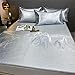 Cool Mat Ice Silk Three-Piece Bed Cover All-Inclusive Thickening Washable Household Summer Mat Summer (Color : A, Size : 2M) (A 1.8M)