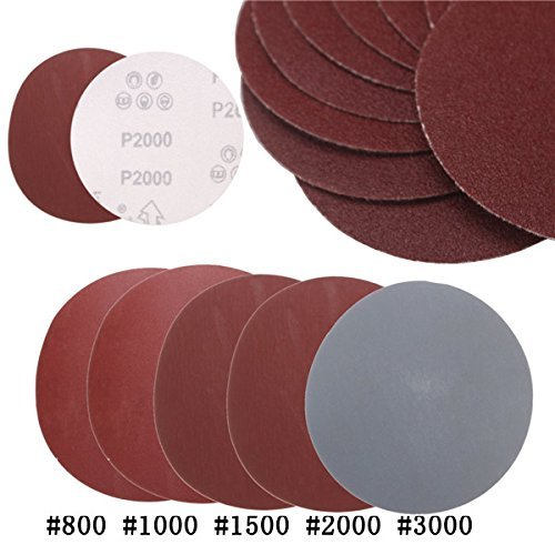 EsportsMJJ 20Pcs 5 Pouces 1000 1500 2000 3000 Grit Sand Paper Disques