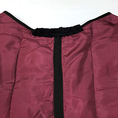 Foto von Horses, Winterdecke für Pferd Heavy 300g, Gepolstert, Weich, Bequem, Ideal für Boxen, Widerstandsfähig, mit Verstärkten Nylonkanten, Bordeaux, 128 cm