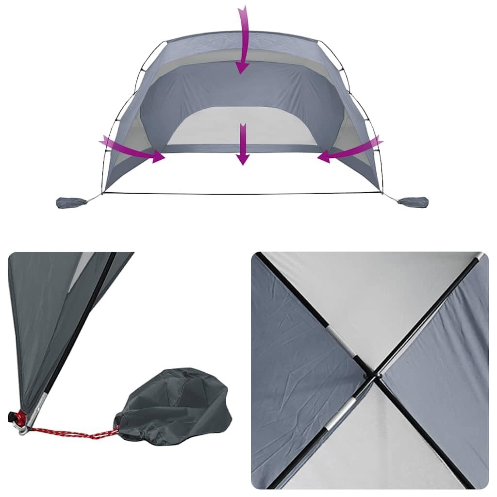 Tente de Plage Vert d'eau 274x178x170/ Polyester 185T légère Portable abri Familial pour Camping randonnée Festival extérieur