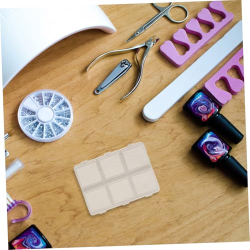 Tofficu Boîte de Rangement Compartimentée en Plastique 10 Pièces, 6 Cases – vue 9