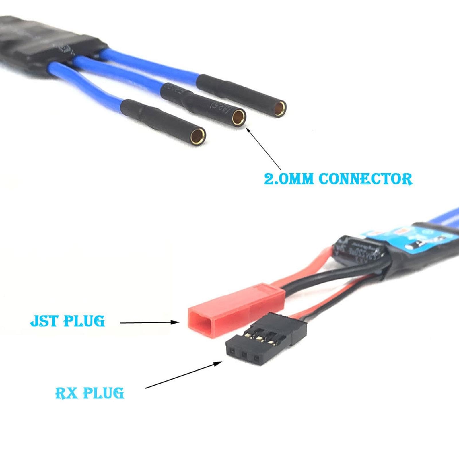 Silnik bezszczotkowy ESC Combo wodoodporne silne hamulce 18A ESC do samochodu 1/32 RC