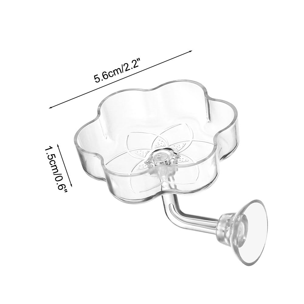 Shrimp Feeding Dish, Suction Cup Aquarium Feeding Bowl Acrylic Fish Tank Feeder Tray for Aquarium Shrimp & Fish - Image 4