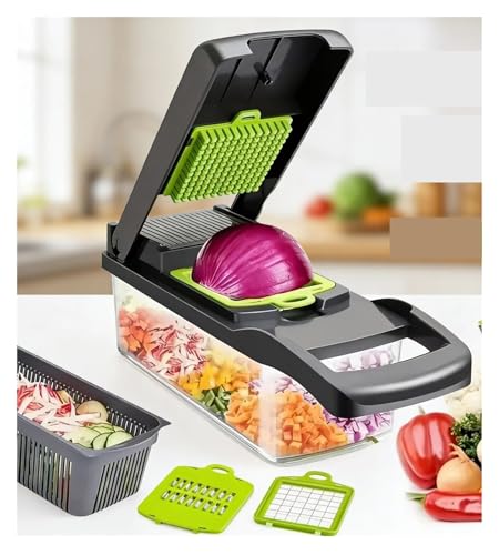 Multifuncional cortador de verduras con contenedor miniatura 5