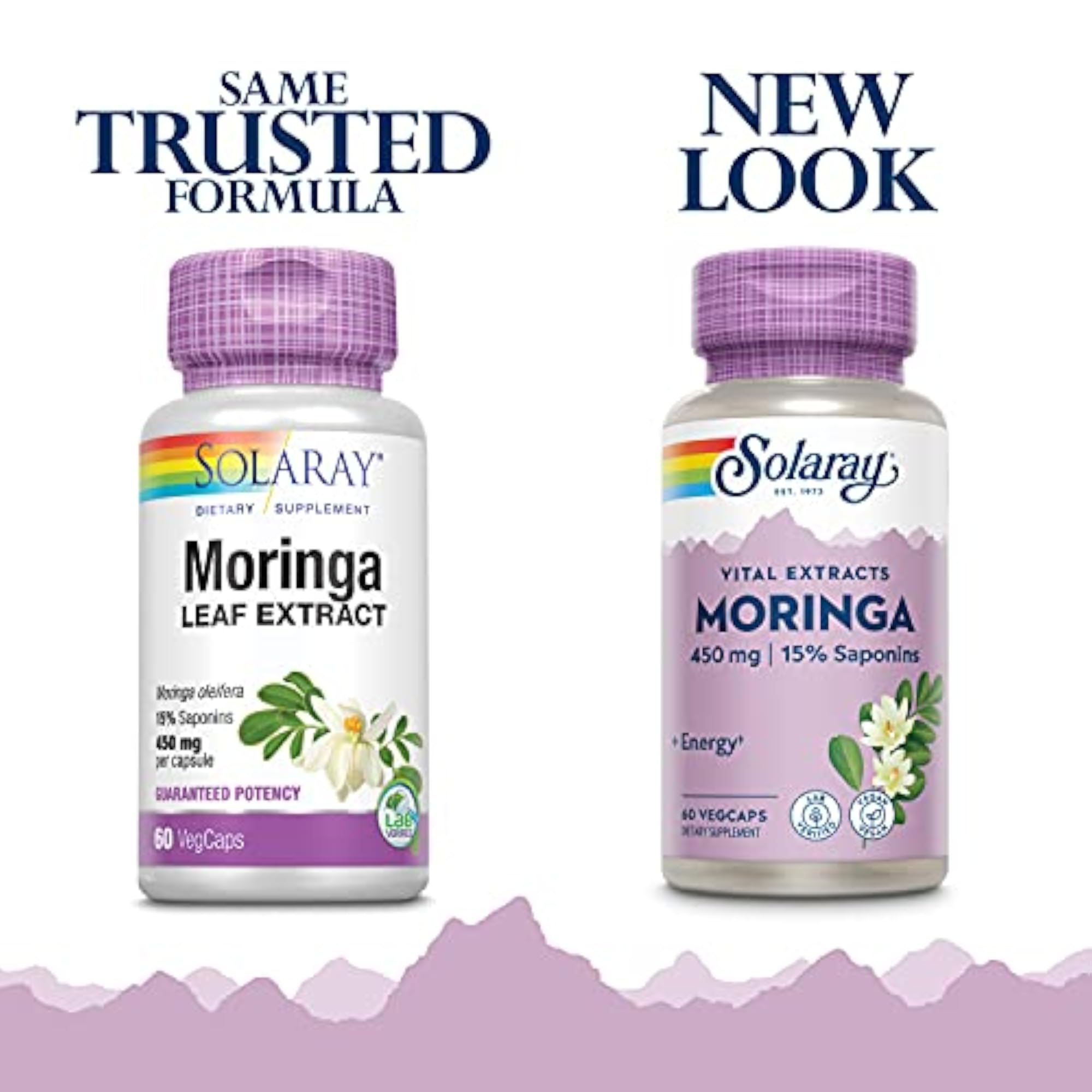 Moringa Leaf Extract, 450 mg, 60 Caps