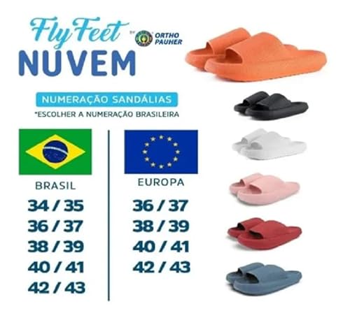OrthoPauher Sandália Ortopédica Nuvem Azul 40/41