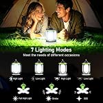 Blukar Camping Lantern Rechargeable, Camping Lights Lamp-7 Light Modes,60 LED Ultra Bright LED Tent Light,Long Battery Life for Outdoor for Camping, Emergency, Fishing, Hiking etc (White Light) | Super Bright, 7 Modes, Long Lasting, Portable Hanging