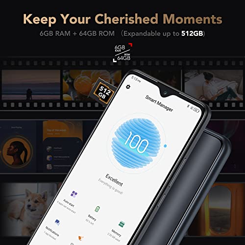 Tcl 30Xl |2022| Unlocked Cell Phone, 6.82 Inch Vast Display, 5000Mah Battery, Android 12 Smartphone, 50Mp Rear+13Mp Front Camera, 6Gb Ram + 64Gb Rom, Us Version, Dual Speaker, Night Mist (No 5G) #TOP6