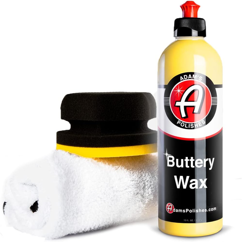 Buttery Car Wax Kit - Pure Carnauba Liquid Wax for Shine, Gloss & Paint Protection - Use on Car, Boat, RV & Motorcycle