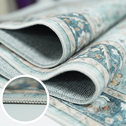 YOUFORTONG 2x12 Runner Rus for Hallways Soft Kitchen Rug Non Slip Rug Runner with Rubber Backing for Bathroom Washable Non Shedding Farmhouse Runner Rug(Green, 2 x 12)